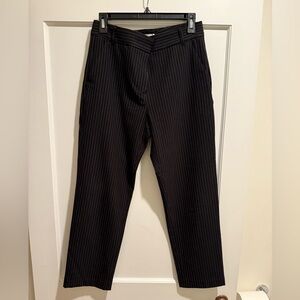 Velvet by Graham & Spencer Black Pinstripe stretchy Pants